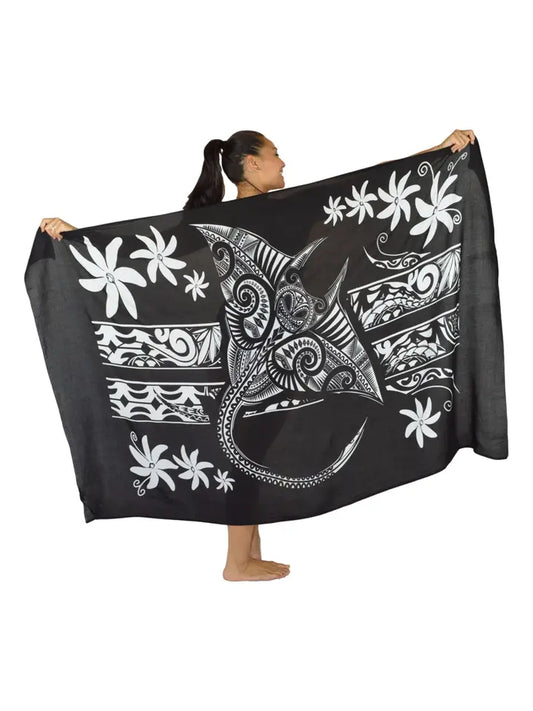 Manta Tiare Sarong - Black