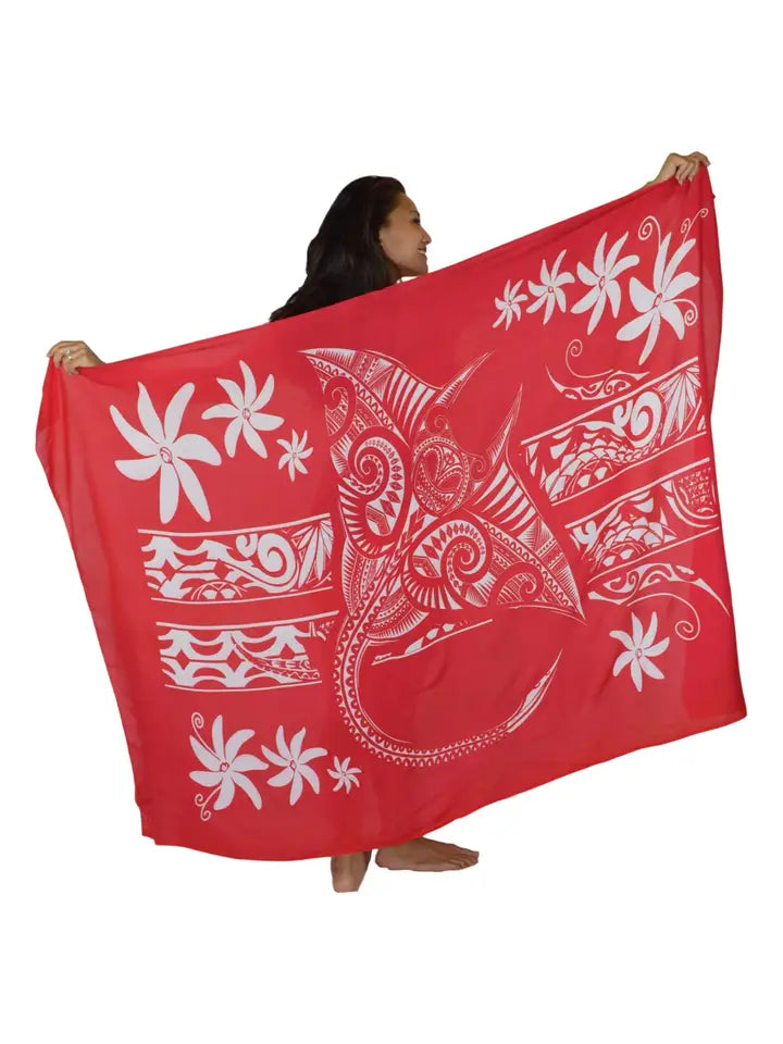 Manta Tiare Sarong - RED