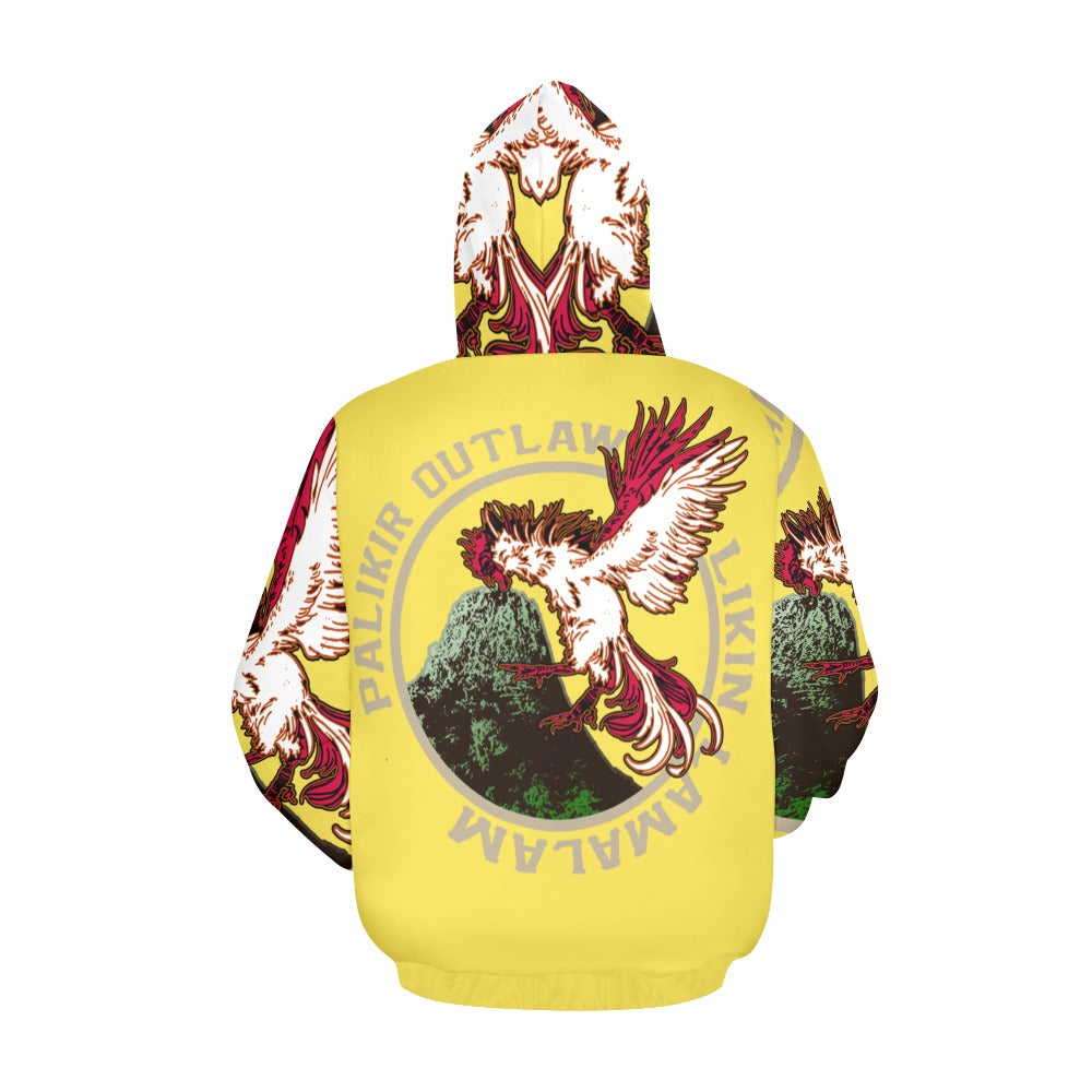 Likin Lamalam Yellow All Over Print Hoodie for Men/Women (USA Size)