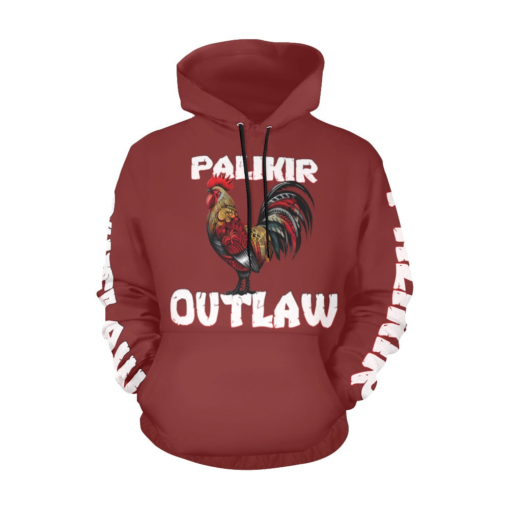 Palikir Outlaw Brick red All Over Print Hoodie for Men/Women (USA Size)