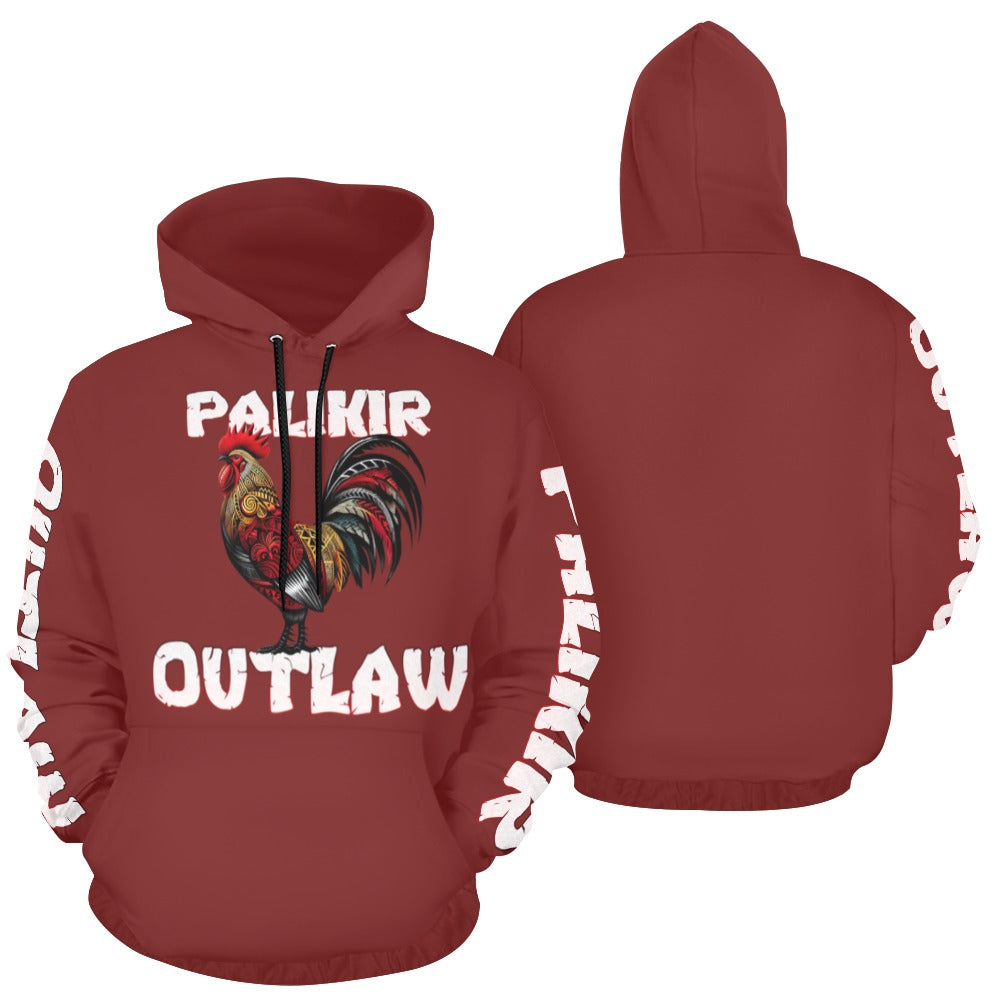 Palikir Outlaw Brick red All Over Print Hoodie for Men/Women (USA Size)